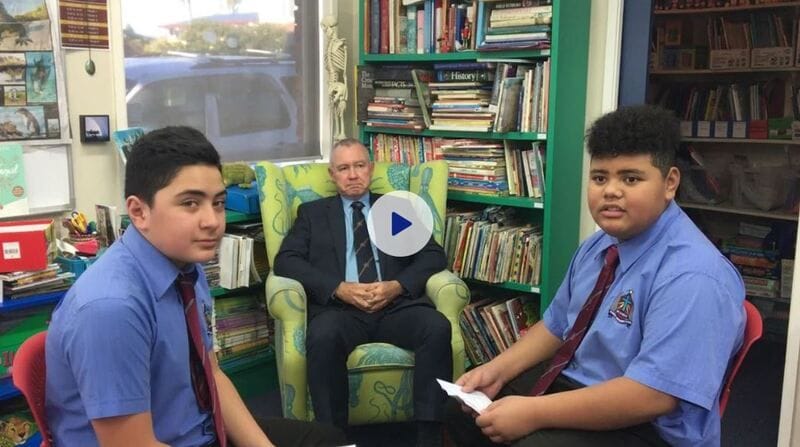 Students Interview Principal Myles Hogarty Students Interview Principal Myles Hogarty